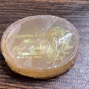 Camille Beckman Glycerine Soap 3.5 Oz Hydrating & Gentle on Skin Rose Scented